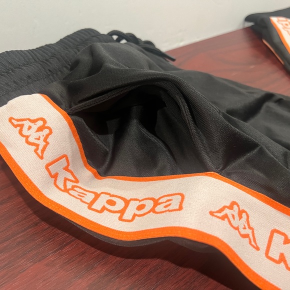 Kappa, Logo Tape Alic 2, Sweatpants, Black, Orange & Grey - Picture 7 of 10